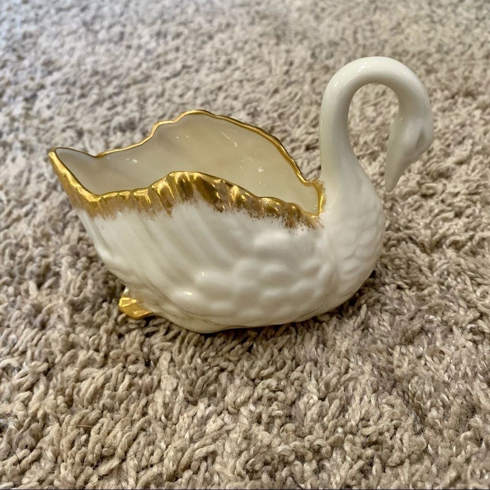 Vintage Lenox China Paddle Foot Swan
